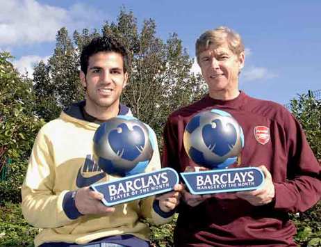 Arsene Wenger and Cesc Fàbregas - Arsenal