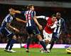 EPL - ARSENAL-WEST BROM, Santi Cazorla and Gareth McAuley