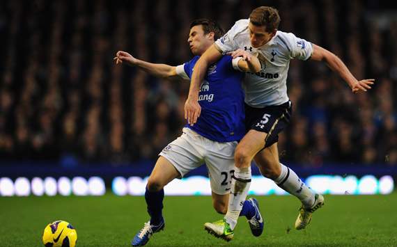 EPL - Everton v Tottenham Hotspur, Seamus Coleman and Jan Vertonghen