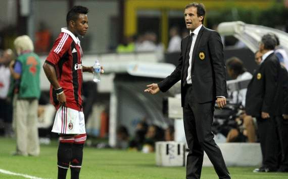 Massimiliano Allegri and Robinho - Ac Milan