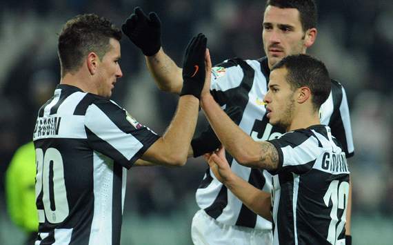 Juventus celebrating