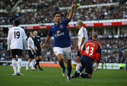 EPL: Mikel Arteta, Derby County - Everton (PA)