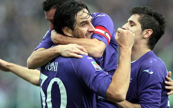 Fiorentina celebrating