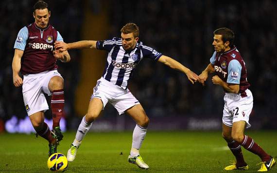 EPL - West Bromwich Albion and West Ham United, Gary O'Neil, James Morrison and Kevin Nolan