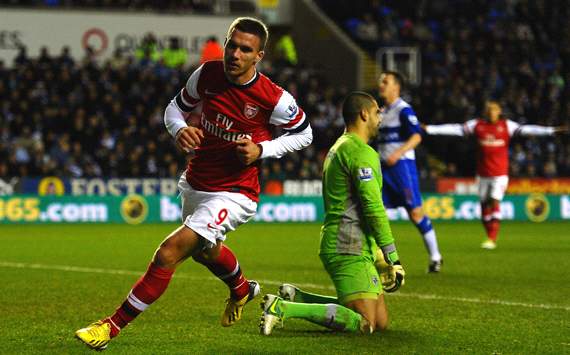 EPL, Reading v Arsenal, Lucas Podolski