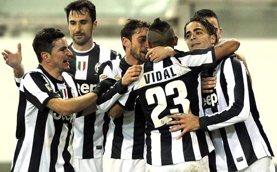 Juventus celebrating