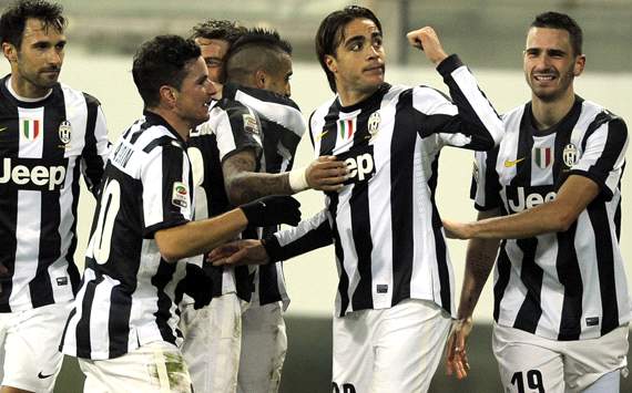 Juventus celebrating