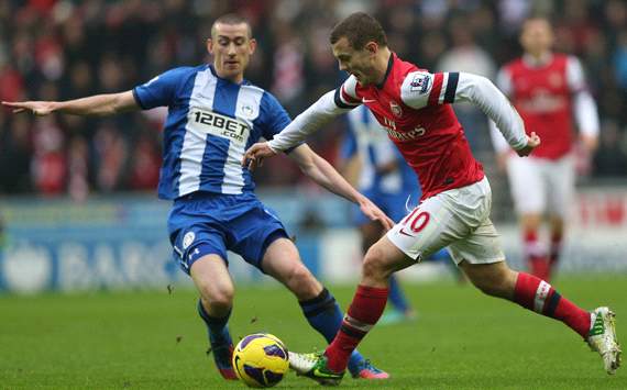 Wilshere proud of Arsenal 'character' to beat Wigan