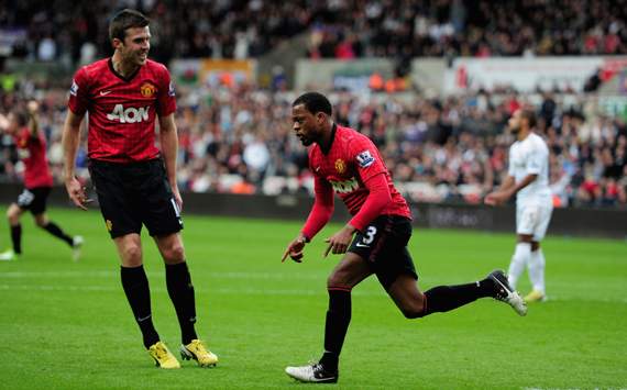'Ferguson may sack the whole Manchester United team if we let City catch us,' laughs Evra