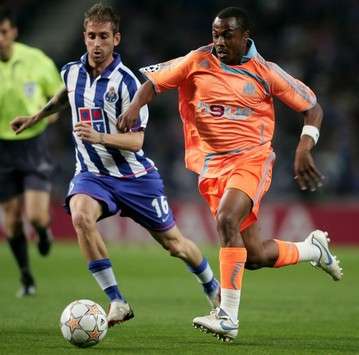 Andre Ayew (Marseille) vs Raul Meireles (FC Porto)