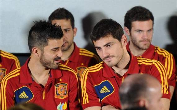 David Villa, Iker Casillas - Spain