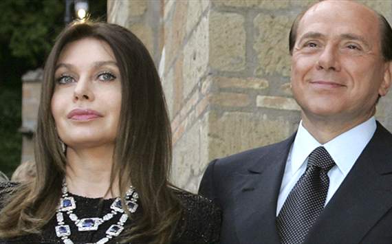 Silvio Berlusconi and his ex-wife Veronica Lario