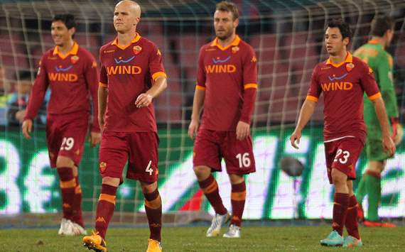 Roma dejection vs Napoli