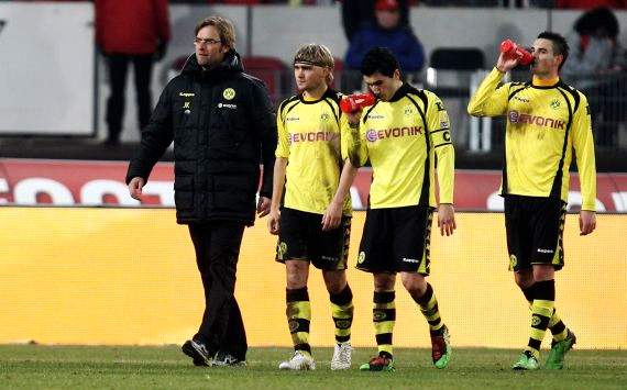 Klopp, Schmelzer und Sahin - Dortmund