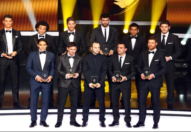 La Liga dominates as Messi & Ronaldo make 2012 FIFPro World XI