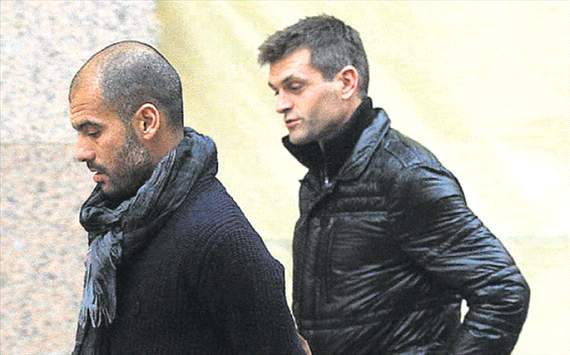 Tito vilanova and Pep Guardiola in New York streets