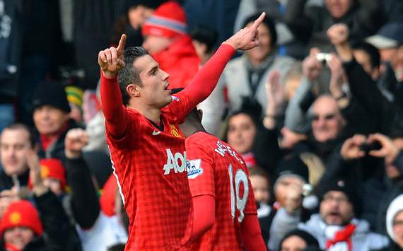 EPL: Robin van Persie , Manchester United v Liverpool