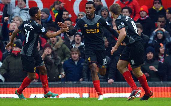 EPL:Daniel Sturridge , Manchester United v Liverpool