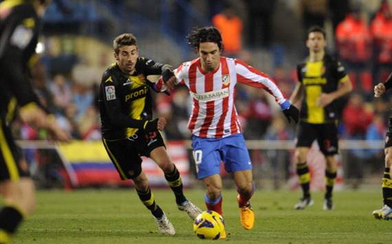 Arda Turan, José Mari - Atlético Madrid v Zaragoza