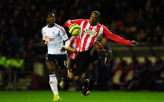 FA Cup, Sunderland v Bolton Wanderers, Marvin Sordell (l), Titus Bramble