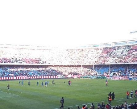 Atletico Madrid'in stadı olan Vicente Calderon'dan bir kare (Goal.com)