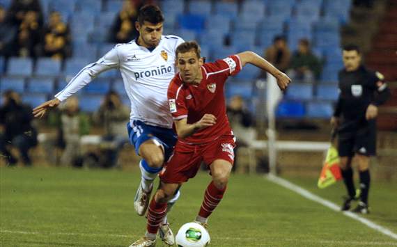 Javier Álamo, Fernando Navarro - Zaragoza v Sevilla
