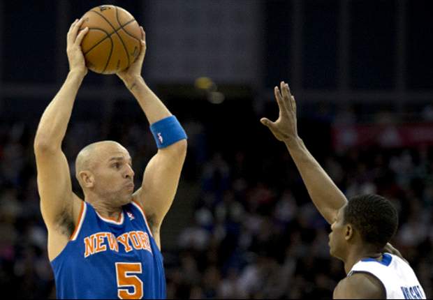 New York Knicks guard Jason Kidd visits Tottenham Hotspur