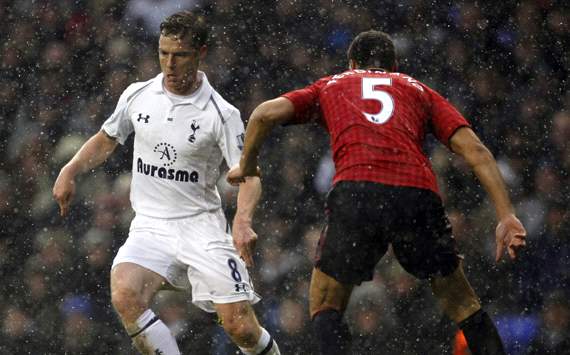 EPL: Scott Parker - Rio Ferdinand , Tottenham Hotspur v Manchester United