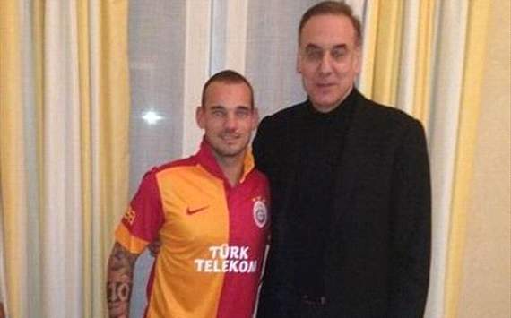 Galatasaray's new transfer Wesley Sneijder