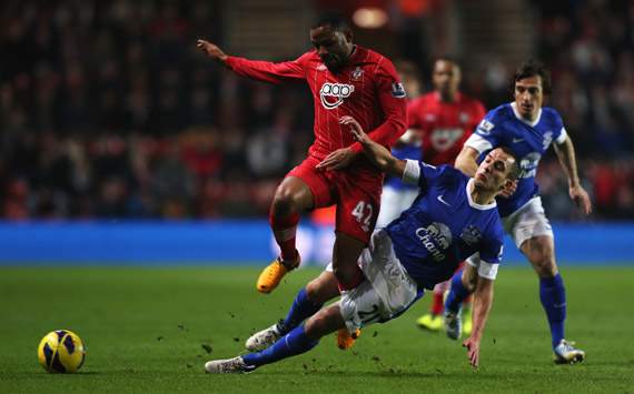 EPL - Southampton v Everton,  Jason Puncheon and Leon Osman