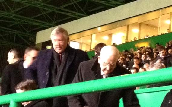 Sir Alex Ferguson watches Man Utd target Wanyama score for Celtic in huge win