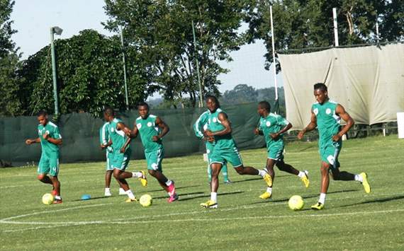 Afcon 2013 - Mikel, Moses, Uzoenyi - Nigeria training