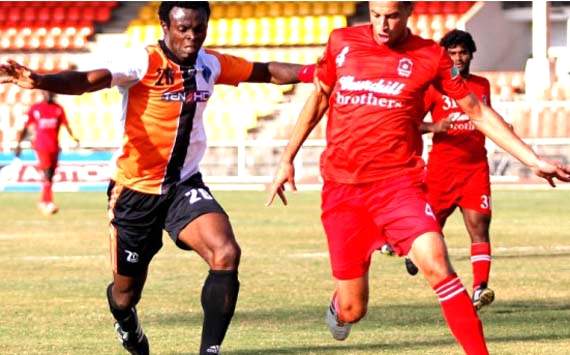 ND Opara, Bilal Najjarine, Mumbai FC vs Churchill Brothers, I-League