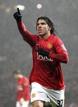 Carlos Tevez, Manchester United - Derby County (PA)