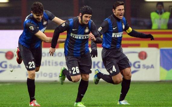 Inter players celebrating - Inter-Torino
