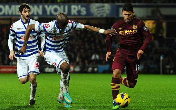 EPL - QPR vs Manchester City, Sergio Arguero