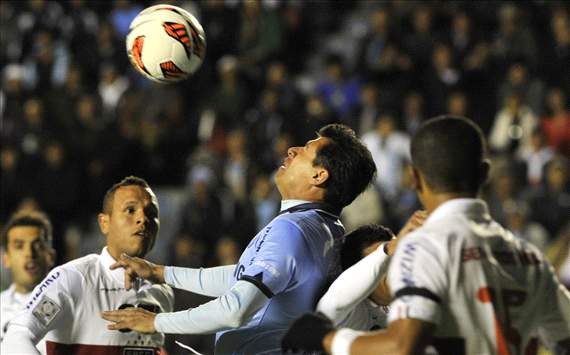 Lorgio Alvarez, Luis Fabiano - Bolívar x Sao Paulo Copa Libertadores 2013