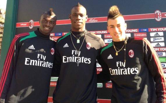 Mbaye Niang, Mario Balotelli, Stephan El Shaarawy - Milan