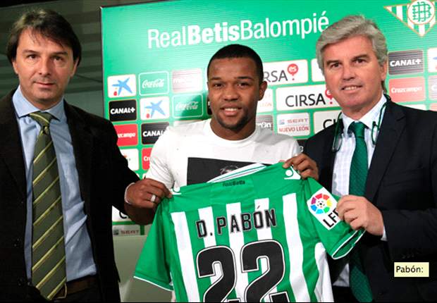 Dorlan Pabón, contento por estar en el Betis
