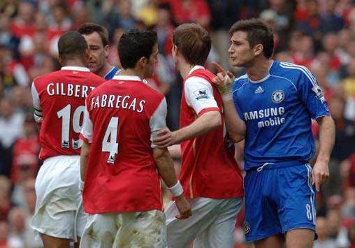 EPL: Frank Lampard - Francesc Fabregas, Chelsea - Arsenal