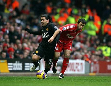 EPL: Javier Mascherano - Carlos Tevez, Liverpool - Manchester United (PA)