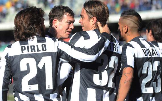 Juventus celebrating