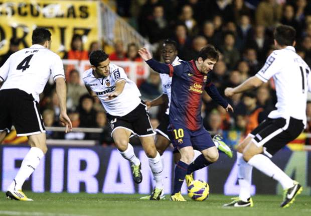 Altro record per Messi: a segno contro il Valencia per la dodicesima volta consecutiva nella Liga spagnola
