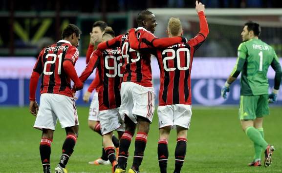 Milan celebrating (Serie A)