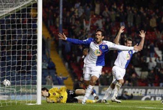 Carling Cup: Roque Santa Cruz , Blackburn Rovers v Arsenal (PA)