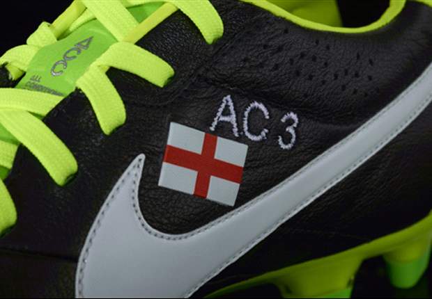 Ashley Cole celebrates England century with new boots