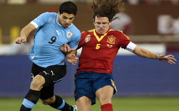 Puyol, homenajeado por sus 100 partidos con España