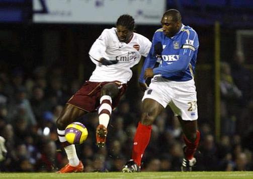 EPL:  Sol Campbell - Emmanuel Adebayor, Portsmouth - Arsenal (PA)