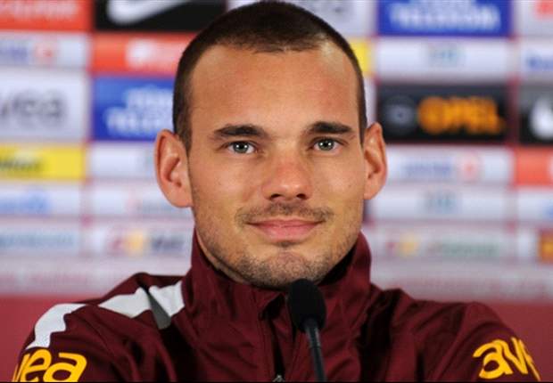 Sneijder animado para jogar a Champions