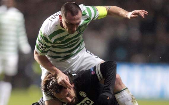 Celtic midfielder Brown to miss Juventus tie with abductor injury